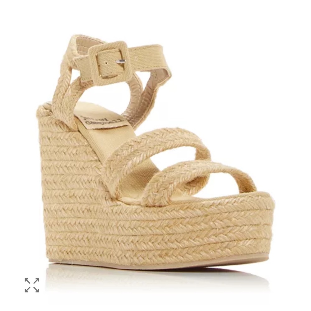 Jeffrey Campbell Soffia Womens Buckle Woven Wedge Sandals.  Size 41 NWT
